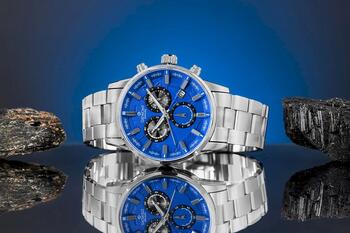 Giewont Vīriešu pulkstenis Chronograph Sapphire / sudrabzils (GW4580-B3)