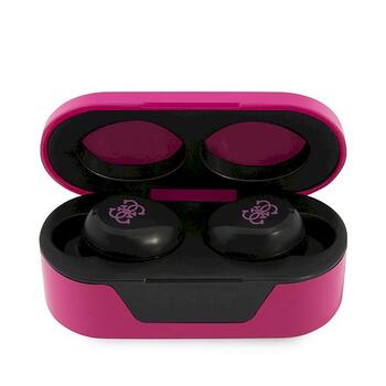Guess GUTWST31EK TWS Bluetooth headphones Беспроводные наушники + magenta docking station (GUTWST31EM)