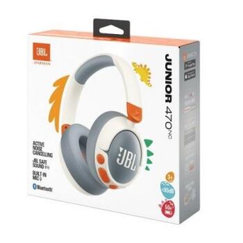 JBL JR470NC Bluetooth Bezvadu Austiņas Bērniem (JBLJR470NCWHT)