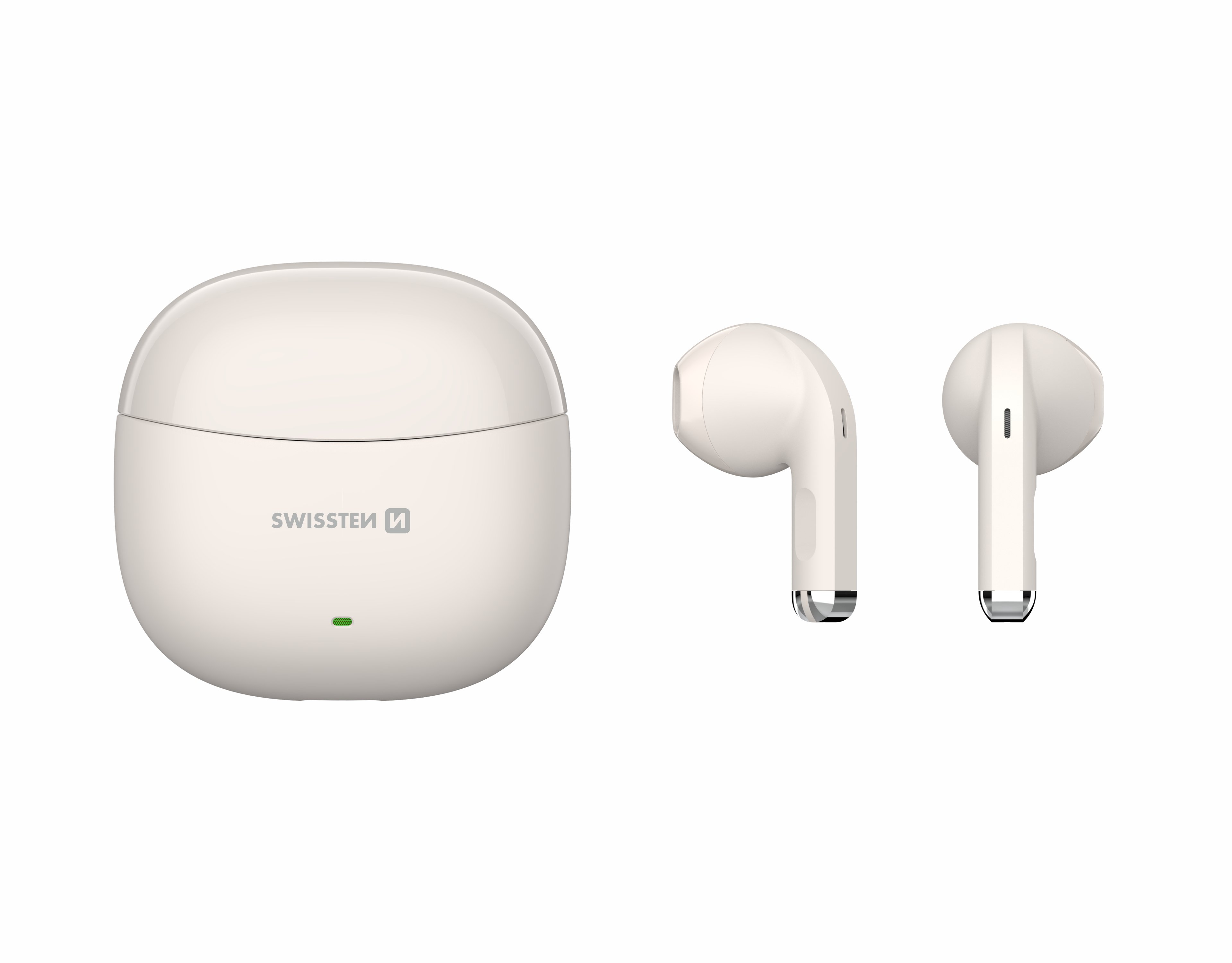 Swissten TWS Mini TUNE Bluetooth Стерео Гарнитура с Микрофоном Бежевый (51107100)
