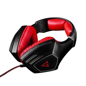 Modecom Volcano MC-831 Rage Spēļu Austiņas ar Mikrofonu / 3.5mm / 2.2m Vads (S-MC-831-RAGE-RED)
