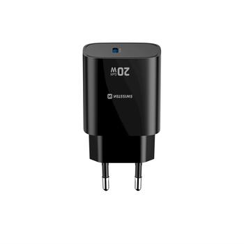Swissten Edge Tīkla Lādētājs USB-C GaN 20W Melns (22071710)