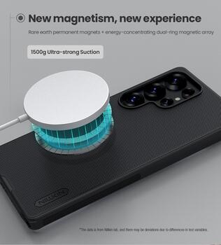 Nillkin Super Frosted PRO Magnetic Back Cover Защитный чехол для Samsung Galaxy S25 Ultra / чёрный (57983124009)