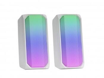Mars Gaming MSRGBW Bluetooth Стерео Колонки / 15W / 3.5mm Audio / RGB / USB (MSRGBW)