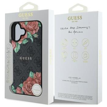 Guess GUHMP16SP4ROPEMCK 4G Flowers Print MagSafe Чехол для Apple iPhone 16 (GUHMP16SP4ROPEMCK)