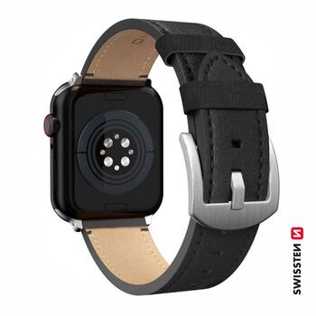 Swissten Кожаный ремешок Apple Watch 42 / 44 / 45 / 49mm (46000812)