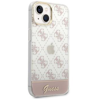 Guess GUHCP14MHG4MHP Hardcase 4G Pattern Script Защитный чехол для iPhone 14 Plus / 15 Plus 6.7