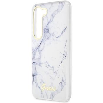 Guess GUHCS23MPCUMAH Hardcase Marble Защитный чехол для Samsung Galaxy S23+ S916 / белый (GUHCS23MPCUMAH)