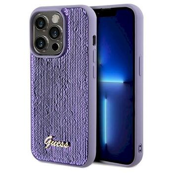 Guess GUHCP14LPSFDGSU Sequin Script Metal Aizsargapvalks priekš iPhone 14 Pro 6.1