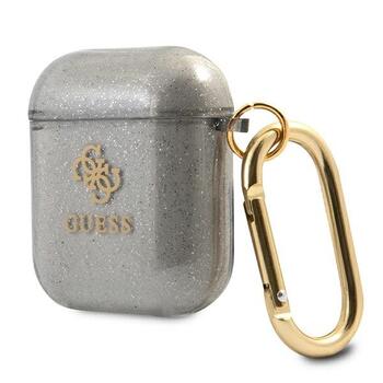 Guess GUA2UCG4GK AirPods cover Glitter Collection Защитный чехол для AirPods / чёрный (GUA2UCG4GK)