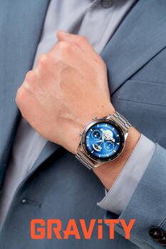 Smartwatch Gravity Браслет + ремешок GT10-6 / серебристый (GT10-6)