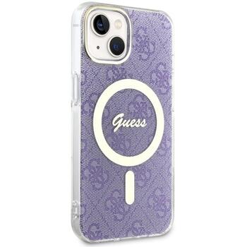 Guess GUHMP14SH4STU Hardcase 4G MagSafe Aizsargapvalks priekš iPhone 14 / 15 / 13 6.1
