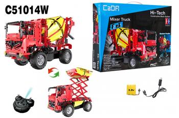 CaDa C51014W R/C Бетономешалка Игрушечная Mашинка Конструктор 814 деталей (ZKL.C51014W)