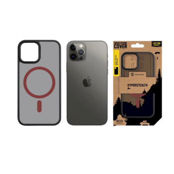 Tactical MagForce Hyperstealth 2.0 Cover Защитный чехол для iPhone 12/12 Pro / чёрный/красный (TA-57983121083)