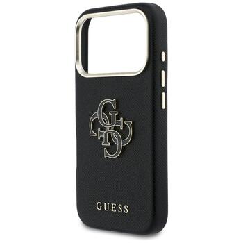 Case Guess FW Resin Logo Защитный чехол для iPhone 17 Pro / чёрный (GUHCP17L5PS4RGGK)