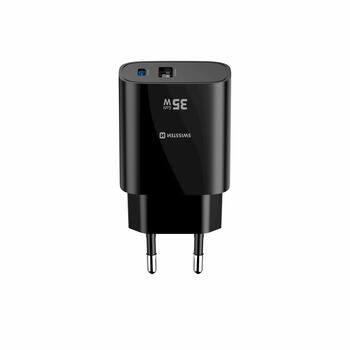 Swissten Edge Сетевое зарядное устройство USB-C PD 35W + USB-A QC 18W (22071716)