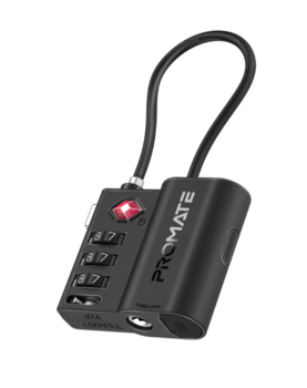 Promate TagLock TSA Bagāžas atslēga ar viedo precizitātes izsekošanas tagu + Apple Find My aplikācija (TAGLOCK)