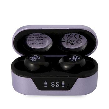 Guess GUTWST31EG TWS Bluetooth headphones Беспроводные наушники + docking station / фиолетовый/фиолетовый (GUTWST31EU)