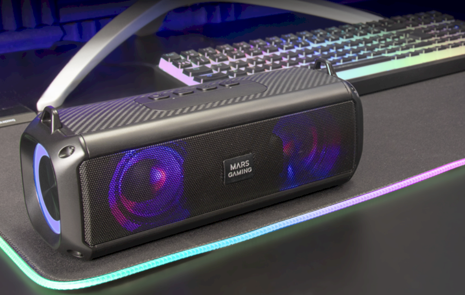 Mars Gaming MSBXT Stereo portatīvais skaļrunis 20W / melns (MSBXT)