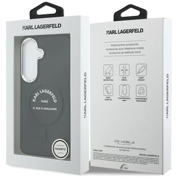 Case Karl Lagerfeld Embossed Ring RSG Logo MagSafe Защитный чехол для Samsung Galaxy S26 Plus / чёрный (KLHMS26MPSKRSGEK)