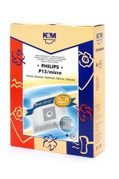 K&M oдноразовые мешки для пылесосов PHILIPS / CONCEPT / SENCOR / ZANUSSI (4шт) (KM-P15)