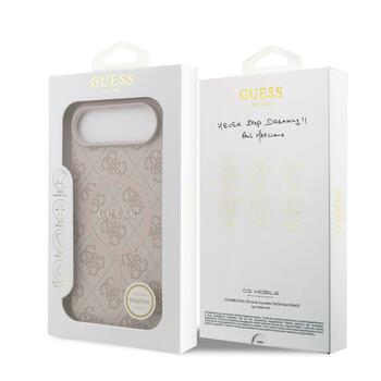 Guess PU Leather 4G Colored Ring MagSafe Case Защитный чехол для iPhone Air / розовый (GUHMP17MG4GFRP)