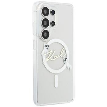 Case Karl Lagerfeld IML KC Script MagSafe Защитный чехол для Samsung Galaxy S26 Ultra / прозрачный (KLHMS26L5HKSCAH)