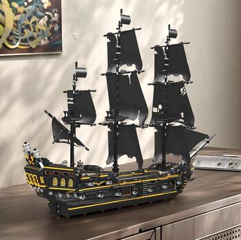 RoGer Pīrātu Kuģa Konstruktora Komplekts Black Pearl 3180gab (5903864977349)