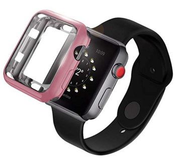 Dux Ducis Premium Silikona Maciņš Priekš Apple Watch 4 44 mm Rozā + Dāvana (DUX-DU-AW44-PI)
