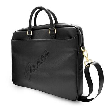 Guess GUCB15PUSASBK Saffiano Script Klēpjdatora maciņš 16