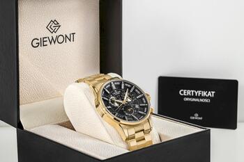 Giewont Chronograph Sapphire Vīriešu pulkstenis GW4580-B4 / zelta/melns (GW4580-B4)