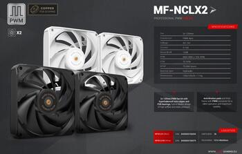 Mars Gaming MFNCLX2 PWM Fan kit 2x 120mm / FDB (MFNCLX2)