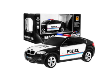RoGer R/C BMW X6 Policija Rotaļu Mašīna 1:24 (ZRC.866-2404P)