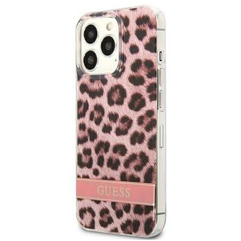 Guess GUHCP13LHSLEOP Leopard Aizsargapvalks priekš iPhone 13 Pro / 13 6,1