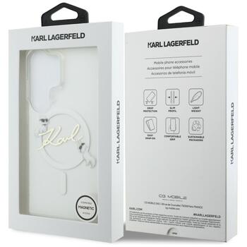 Case Karl Lagerfeld IML KC Script MagSafe Защитный чехол для Samsung Galaxy S26 Ultra / прозрачный (KLHMS26L5HKSCAH)