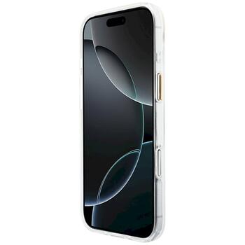 Case Guess IML Gradient Script Metal MagSafe Защитный чехол для iPhone 17 Air / белый (GUHMP17M5HTGMCSH)