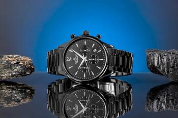Giewont Vīriešu pulkstenis Chronograph Sapphire GW6310-B1 / melns (GW6310-B1)