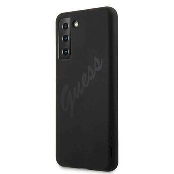 Guess GUHCS21MLSVSBK Script Vintage Защитный чехол для Samsung Galaxy S21+ G996 / чёрный (GUHCS21MLSVSBK)
