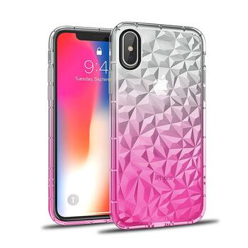 Swissten Crystal Clear Case 1 mm Силиконовый чехол для Apple iPhone 7 / 8 Прозрачный - Розовый (SW-BC-DIA-CLE-IPH78-PI)