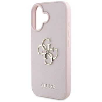 Guess Grained Big 4G Logo Small Classic Logo Защитный чехол для Apple iPhone 16 (GUHCP16SPGT4MBP)