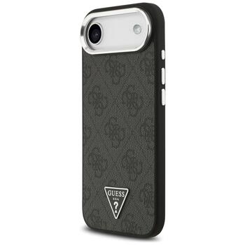 Guess 4G Triangle Logo MagSafe Case Защитный чехол для iPhone Air / чёрный серебристый (GUHMP17MP4TSRCMK)