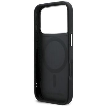 Case Karl Lagerfeld Karl & Choupette Back Logo MagSafe Защитный чехол для iPhone 17 Pro / чёрный (KLHMP17L6PKCBPK)