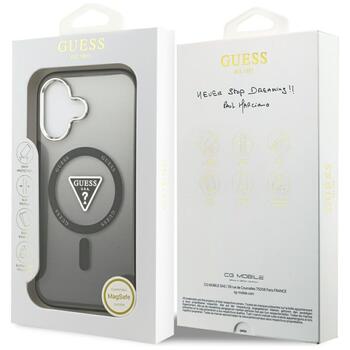 Case Guess IML Gradient Triangle Logo MagSafe Защитный чехол для iPhone 17 / чёрный (GUHMP17SHGTMLCGK)