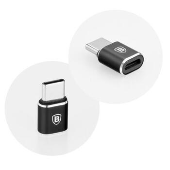 Baseus Mini Универсальный Адаптер Micro USB к USB Type-C Подключение (CAMOTG-1)