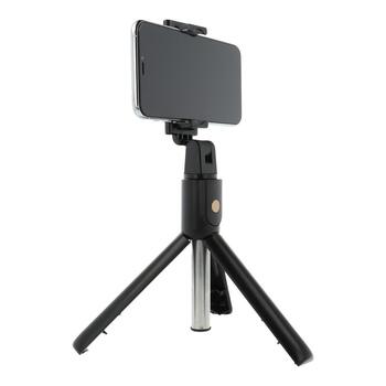 RoGer 2in1 Universāls Selfie Stick + Tripod Statnis ar Bluetooth Tālvadības pulti (RO-SELF-2IN1-BK)