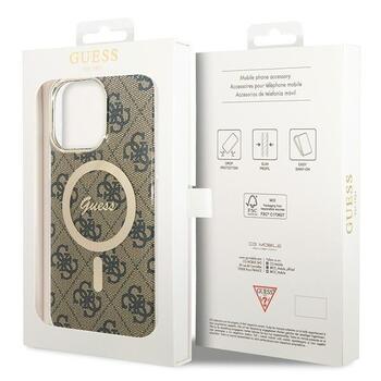 Guess GUHMP15XH4STW Hardcase IML 4G MagSafe Aizsargapvalks priekš iPhone 15 Pro Max 6.7