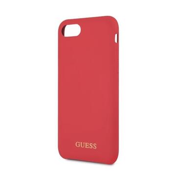 Guess GUHCI8LSGLRE Silicone Hard Case Aizsargapvalks priekš iPhone 7/8/SE 2020/SE 2022 / sarkans (GUHCI8LSGLRE)