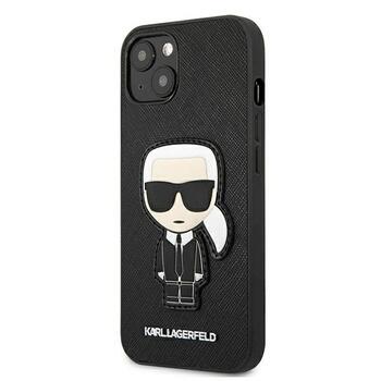 Karl Lagerfeld KLHCP13SOKPK Saffiano Ikonik Karl`s Patch Aizsargapvalks priekš iPhone 13 mini 5,4
