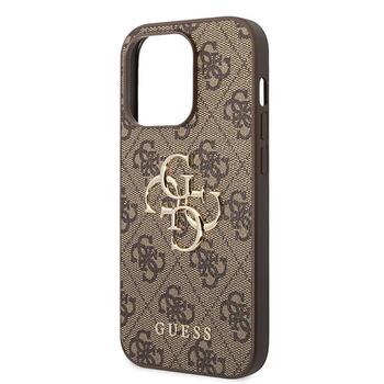 Guess 4G Big Metal Logo Back Case Защитный Чехол для Apple iPhone 15 Pro Max (GUHCP15X4GMGBR)