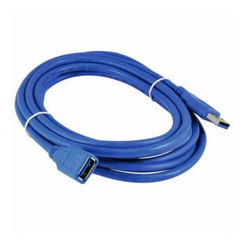 RoGer USB-A Extension Cable Удлинительный кабель 5Gbps / 3м / синий (RO-USBA-EXT-3M-BE)